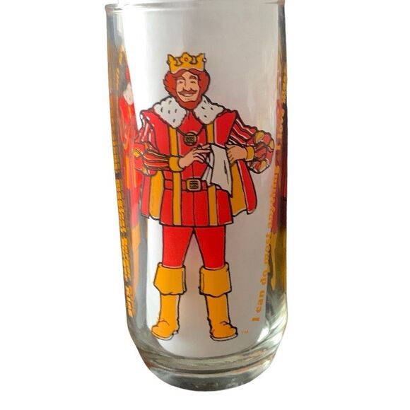 Vintage Burger King Collector Glasses 1979 Burger King Sir Shake A Lot Lot of 2 - Picture 6 of 10